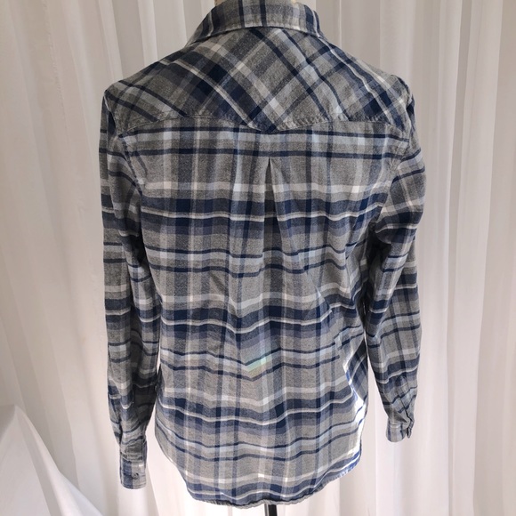 Plaid button down cotton shirt - Picture 3 of 5